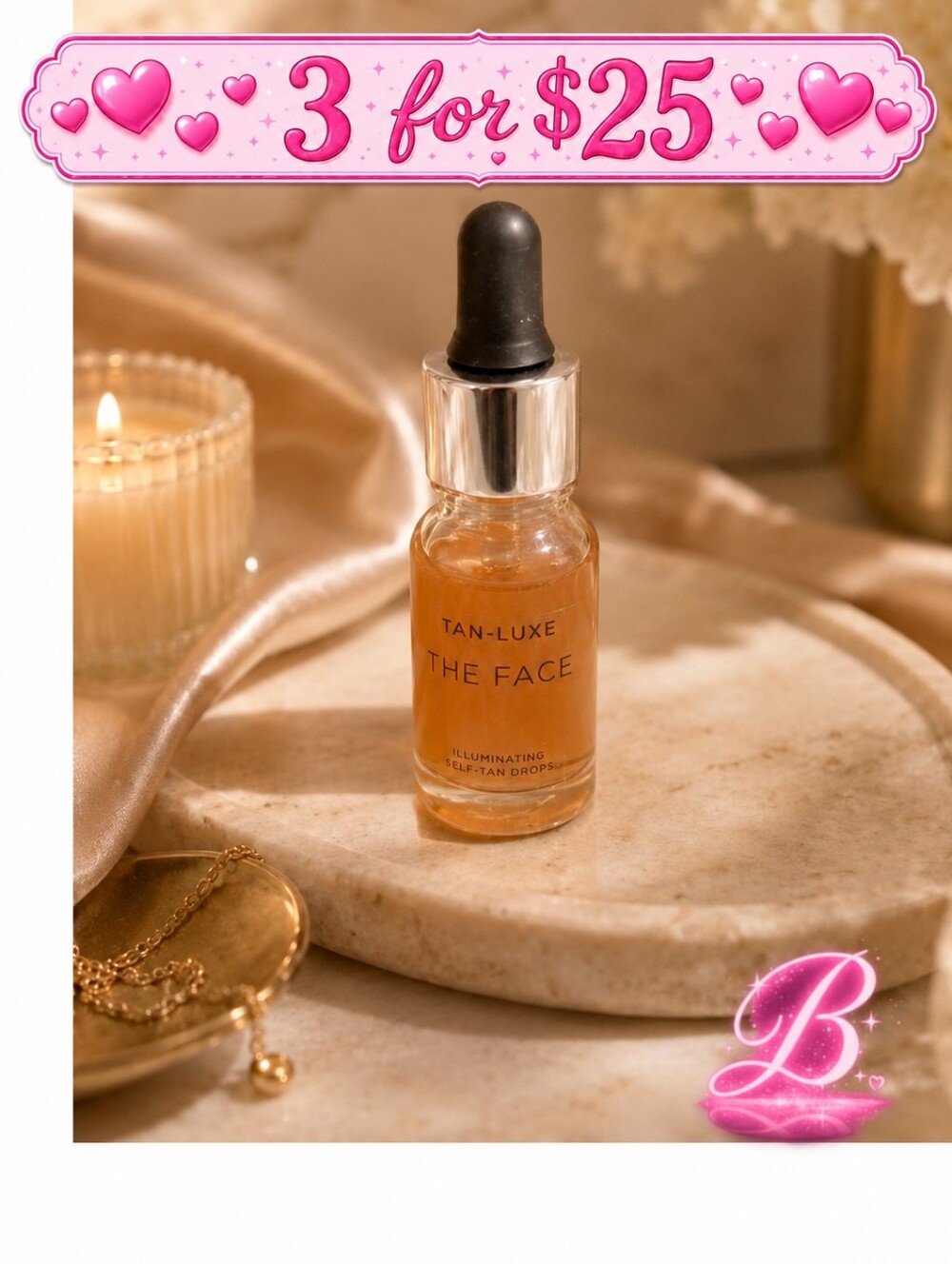 3/$25 Tan-Luxe Illuminating Self-Tan Drops Mini (10 ml / 0.33 oz)